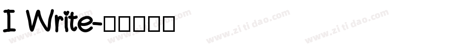 I Write字体转换